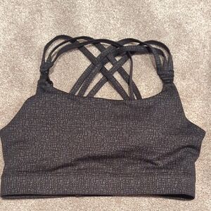 Black And Grey Sweat & Milk Sports Bra